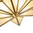 Art Deco Star Flush-Mount Ceiling Light, Brass Frame with Frosted Glass
