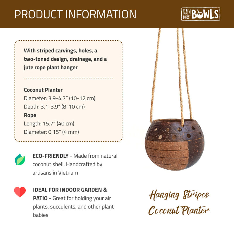 Handmade Hanging Planter, 4