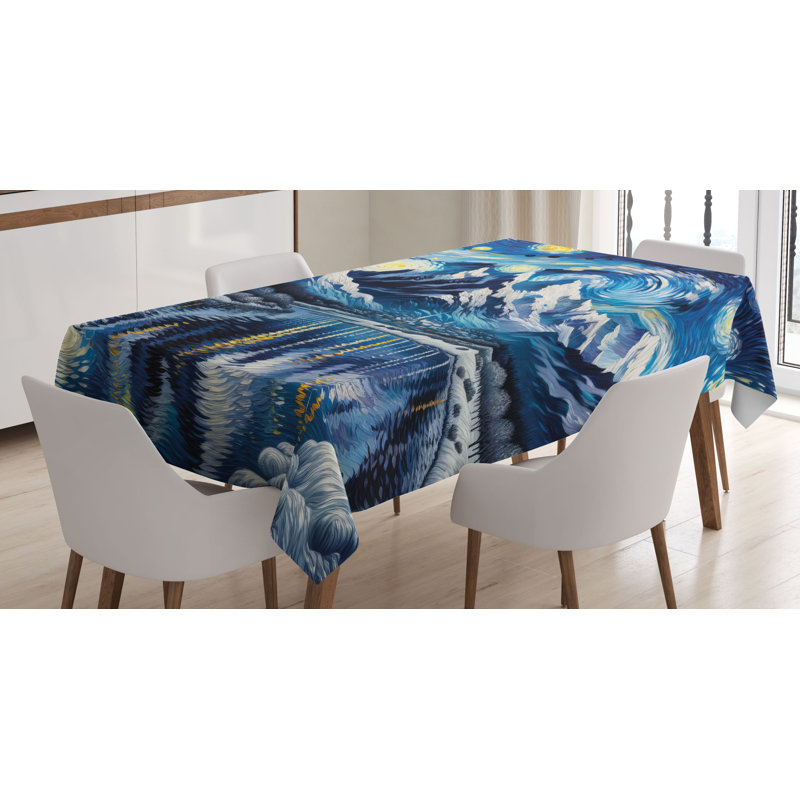 Jarratt Rectangle No Pattern Microfiber Tablecloth, 84" Rectangle
