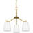 3 - Light Steel Dimmable Chandelier-129303487