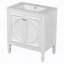 Meuble-lavabo de style rétro avec lavabo, deux portes et tablette-619339100