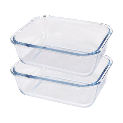 Argon Tableware Rectangle Glass 2 Piece Baker Bakeware Set