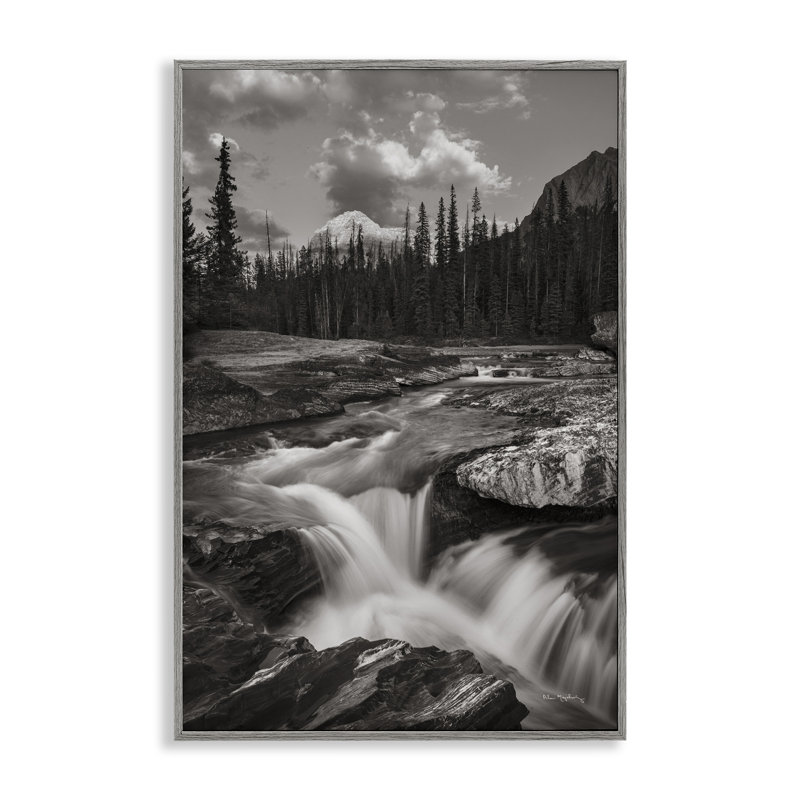 «Rocky Splashing River», art de la giclée encadrée par Alan Majchrowicz, Estampe numérique Farmhouse, H 18 po x l 12 po