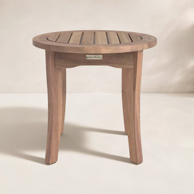 Akiva 20" Eucalyptus Patio Side Table