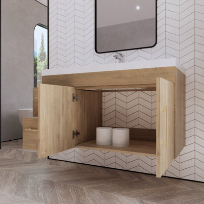 Ensemble de meuble-lavabo simple mural 42 po Dessens