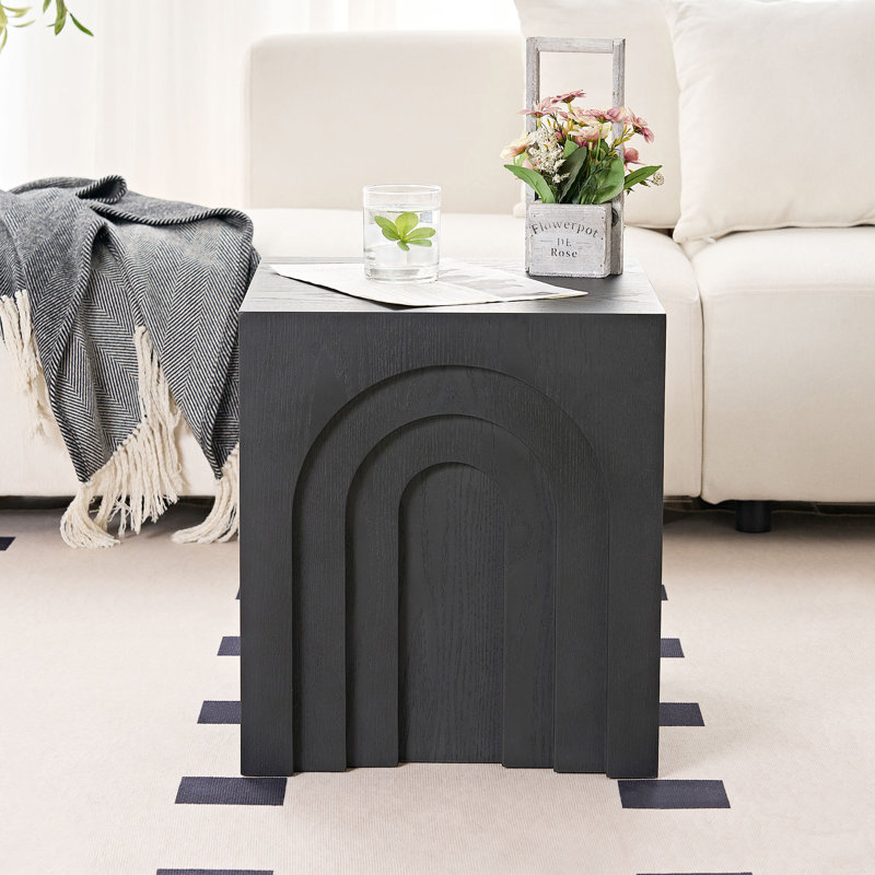 Versatile 15.74 Inch Square Side Table