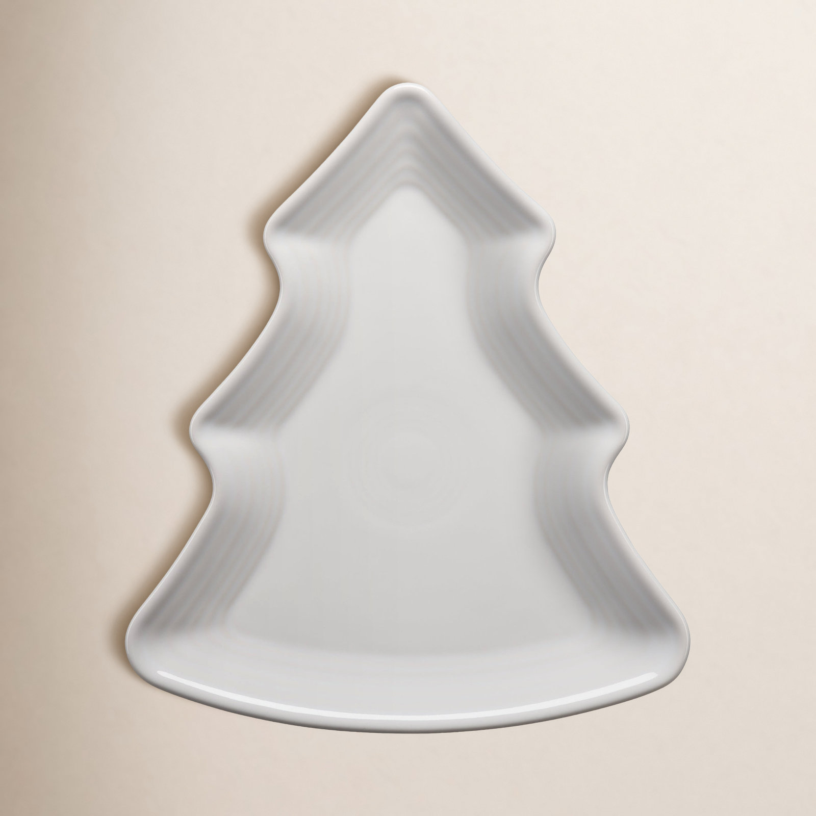 Christmas 9" Ceramic Salad Plate, White