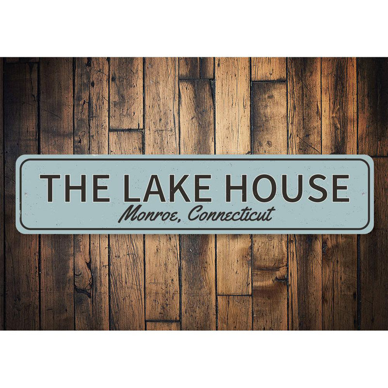 Panneau en aluminium The Lake House, H 4 po x l 18 po x P 0,04 po