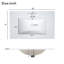 Meuble-lavabo de salle de bain avec lavabo en céramique à fermeture en douceur et tablettes réglables