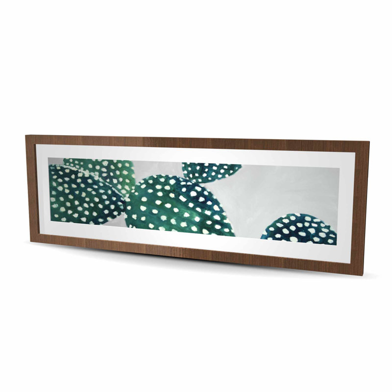 Cactus Opuntia - reproduction mat moderne encadrée pour la décoration intérieure