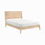 Mobilier de chambre à coucher classique en bois au fini chêne naturel de style classique, style Mid-Century