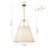 Nyjel 4 - Light Linen Tapered Pendant-840579870-840579868-849309244