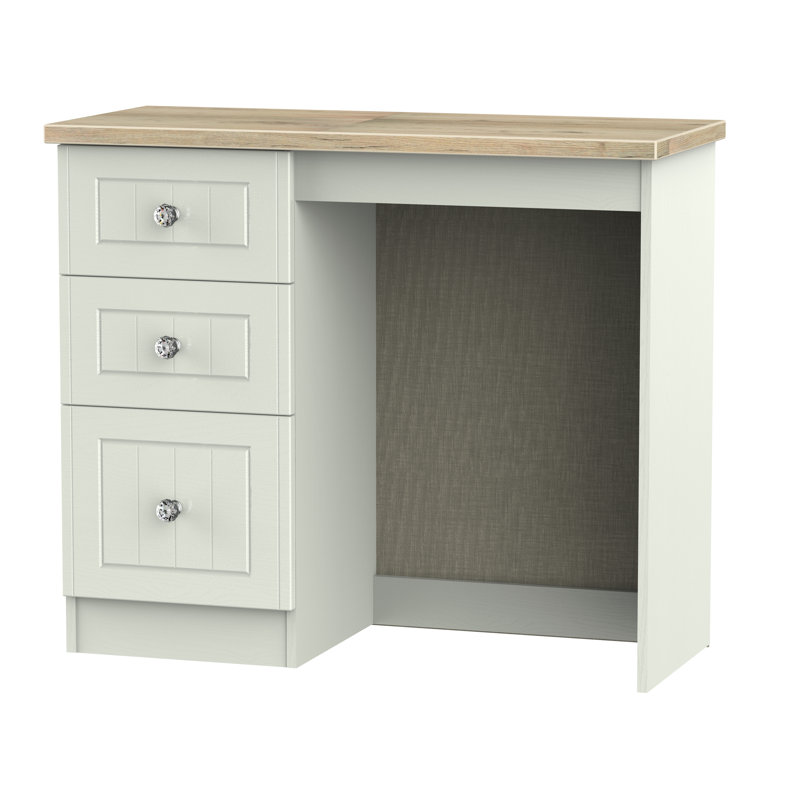Fully Assembled Zenfield Dressing Table, Kashmir Ash/Bordeaux Oak
