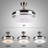 42'' Bonnye 4-Blade LED chandelier Ceiling Fan with Remote Control and Light Kit Included