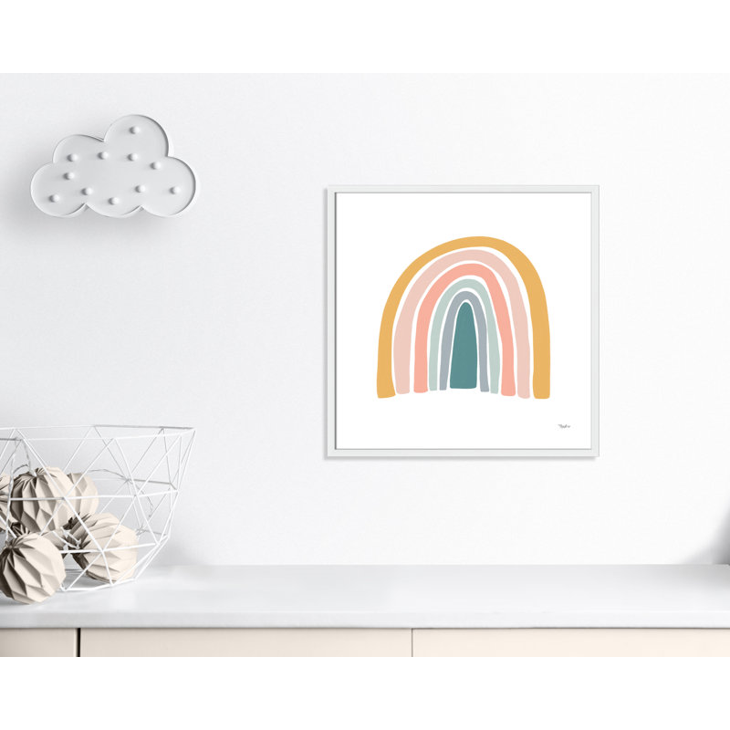 Décoration murale pour enfants, H 27,5 po x l 27,5 po x P 1,19 po, Encadré de boîte blanc
