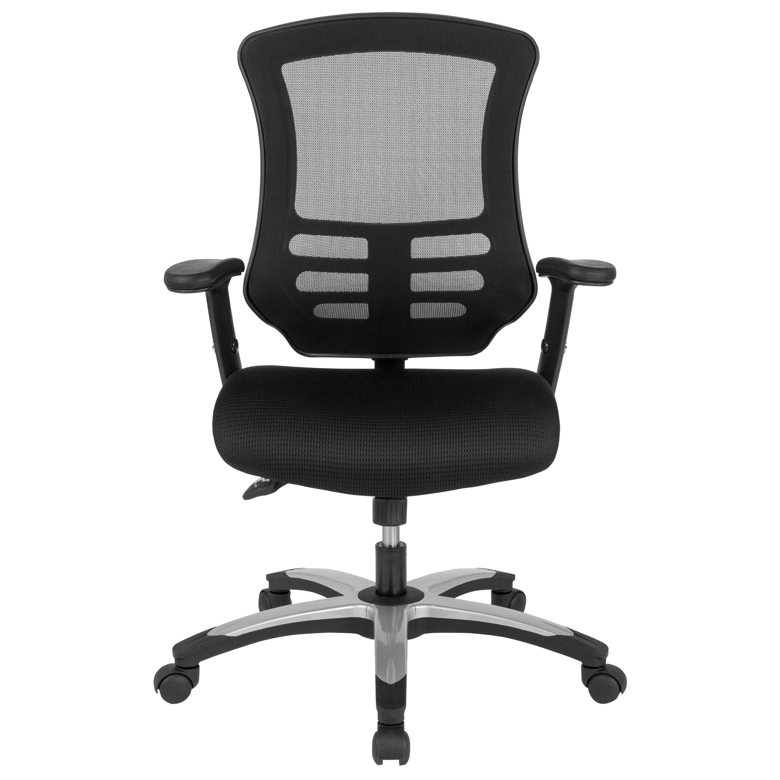 Mid-Back Swivel Ergonomic Office Chair with Adjustable Arms Mesh