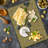 Ambesonne Ocean Cutting Board Large Size Pattern of Shellfish Mustard Brown