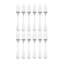 Ensemble de couverts en acier inoxydable martelé 65 pièces 18/10 pour 12 personnes Wallace Continental