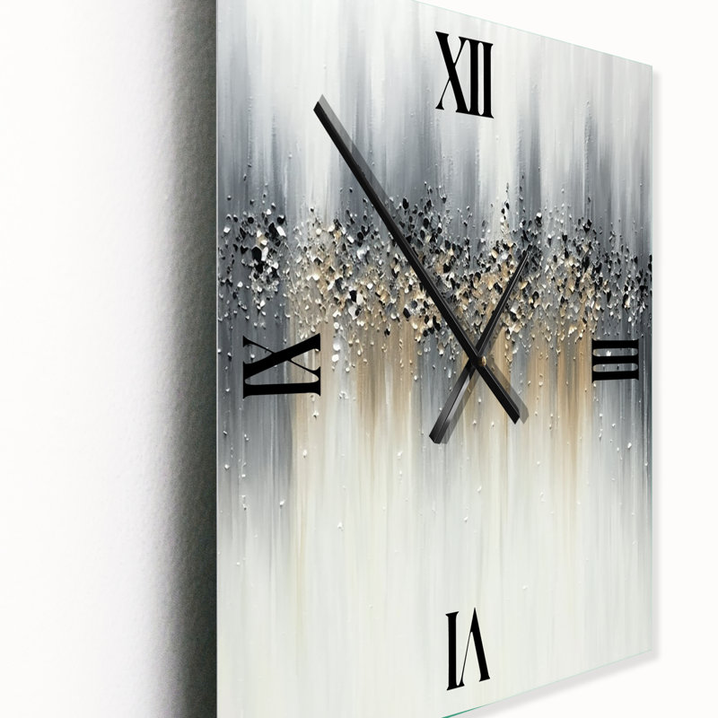 Gentle Serenity - Peinture abstraite horloges murales, Petit