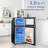 3.2 Cu.ft Mini Fridge With Freezer Mini Fridge With Adjustable Shelves Small Refrigerator With 2-Door For Home, Kitchen, Office And Bedroom