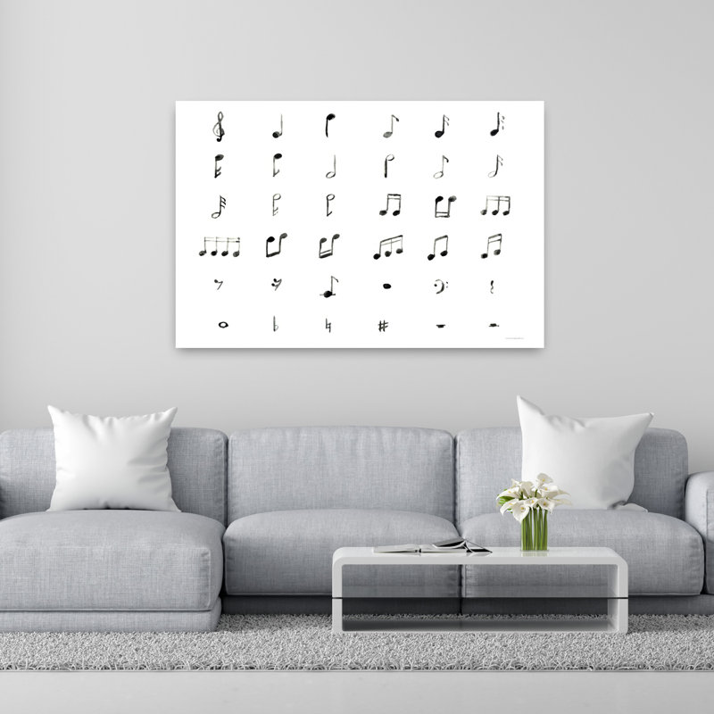 Gouttes de musique, art contemporain abstrait, H 40 po x l 60 po