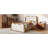 Ondine Mid-Century Modern Bouclé Upholstered Bed Frame With Wavy Curved Headboard-119967639