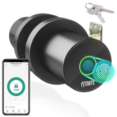 Smart Door Knob Biometric Door Lock with App Control