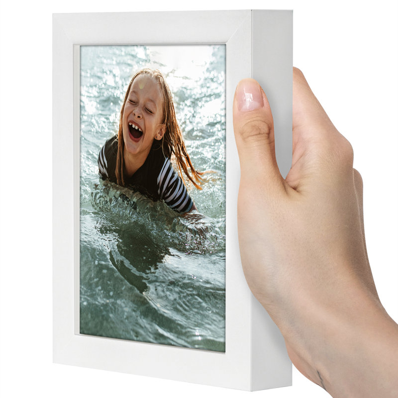 Cadre photo Americanflat, L 6,1 po x H 8,07 po, Blanc
