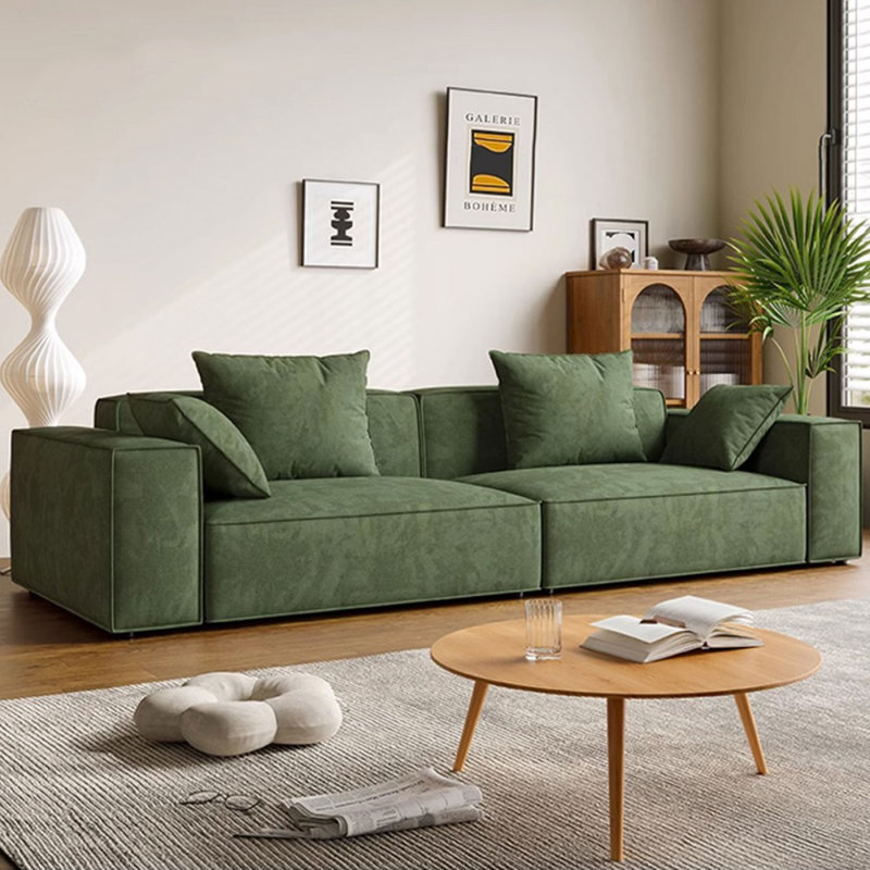 Coussin modulaire 100% polyester, H 28,35 po x l 110,24 po x P 39,37 po, 4, Vert