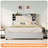 47.2" Bookcase Upholstered Full Size Bed Frame with 4 Storage Drawers,Light Gray-1141740869-1141740868