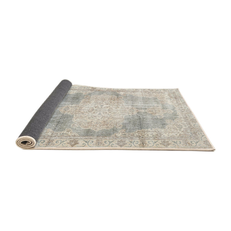 Tapis oriental crème / gris, Rond 8 pi