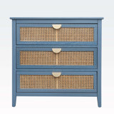 Commode décorative en bois 3 tiroirs Aillee
