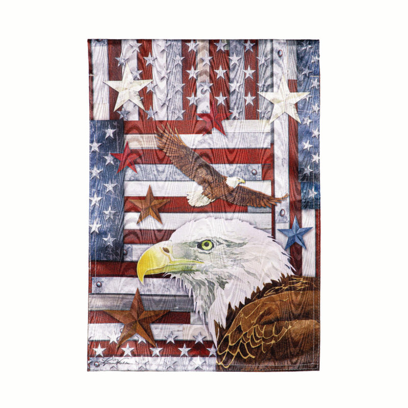 Drapeau de jardin aigle moiré
