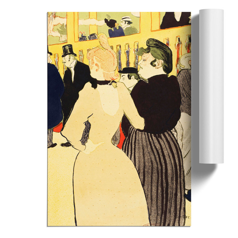 Two Women by Henri de Toulouse Lautrec - Frameless Print, 59cm H x 42cm W x 0.1cm D