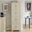 Armoire de rangement autoportante avec 8 portes et 4 tablettes pour le salon, la cuisine, la salle à manger et le bureau-2061655969