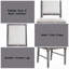 Chaise d'appoint Leventis (lot de 2)