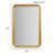 Rounded Rectangle Fluted Wall Mirror