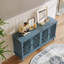 Buffet antique 60 "avec sculptures florales-988348888