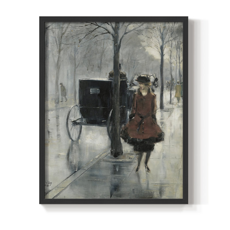 Reproduction encadrée vintage XLVI, Noir, noir, noir, noir, H 30 po x l 24 po