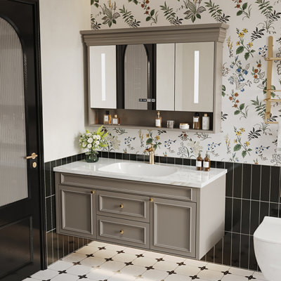 American-style light luxury bathroom cabinet