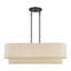 Grand lustre linéaire en bronze 4 lumières Ashani-122725098-122725107-122725104