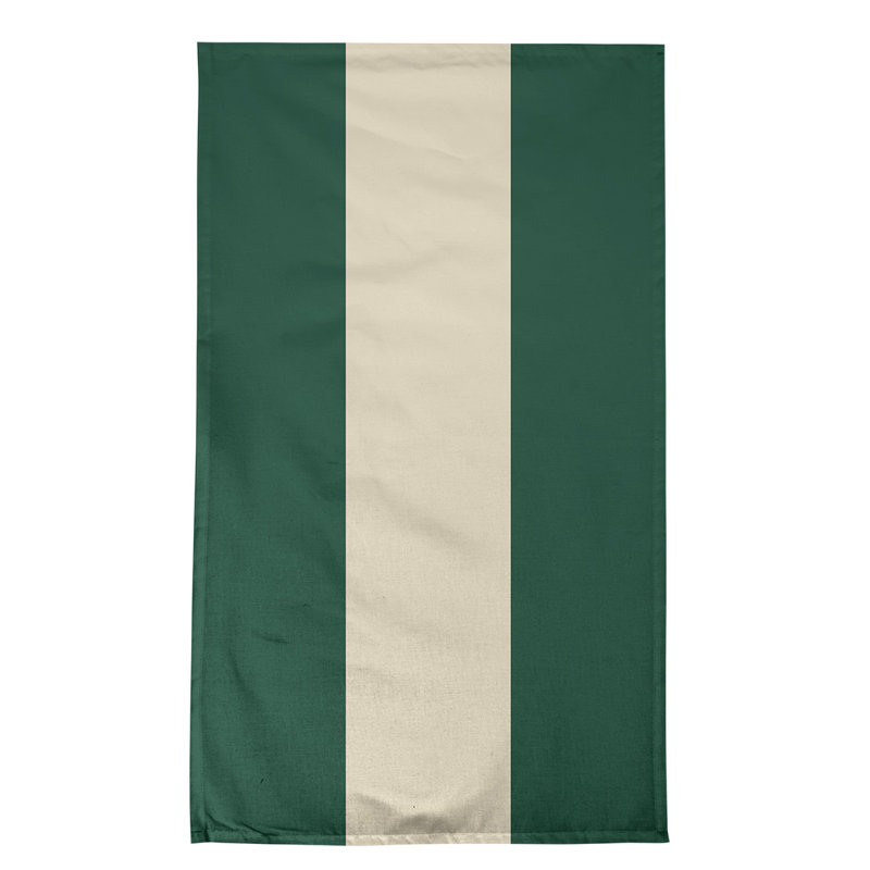 Serviette de thé hockey Anaheim, Sergé de coton, Vert forêt / blé du Minnesota / vert forêt