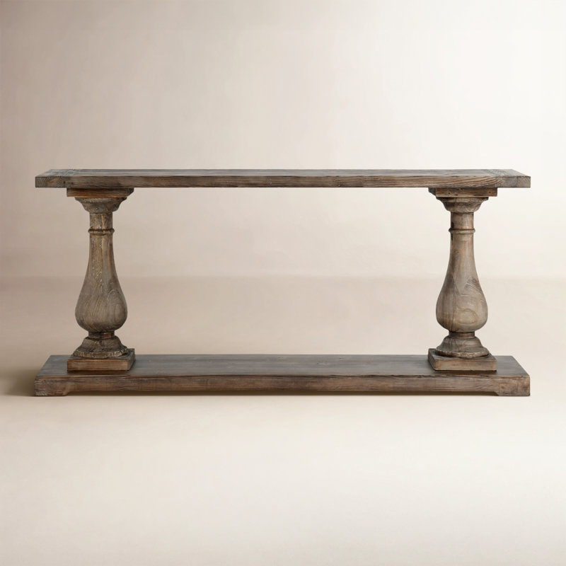 Farrer 70.9'' Solid Wood Console Table, Rustic Brown