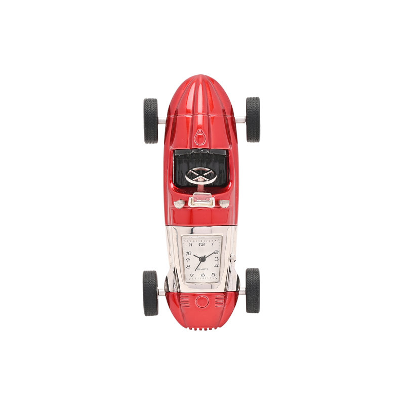 Miniature Clock Red Racing Car