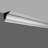 3 1/8"H x 96"W x 3 1/8"D Crown Moulding