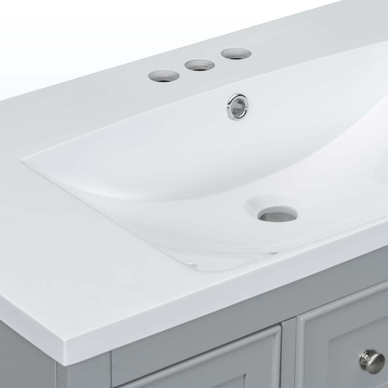 Rangement pour salle de bain Diain, Gris