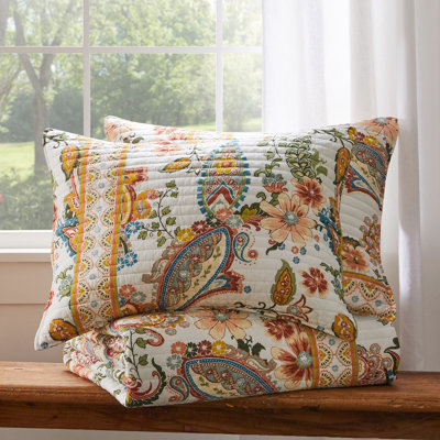 Ensemble de courtepointe blanc cassé Bertelli