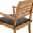 Acacia Outdoor Stackable Dining Armchair with Cushion-1789715143