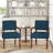 Aronas Upholstered Armchair With Solid Wood-909866302
