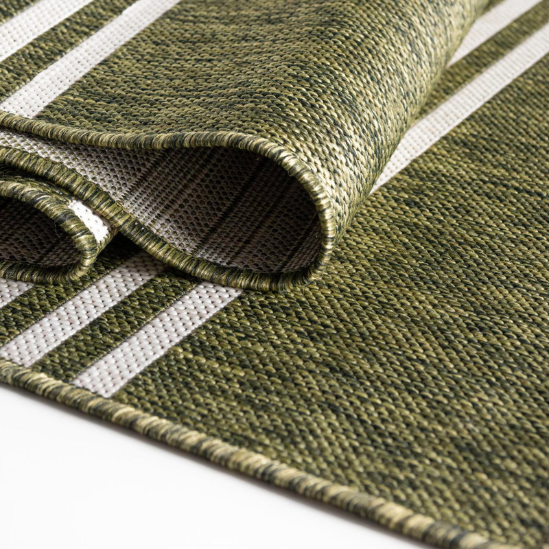 Outdoor Destiny Area Rug Gem Color, Oval 5'3" x 8'